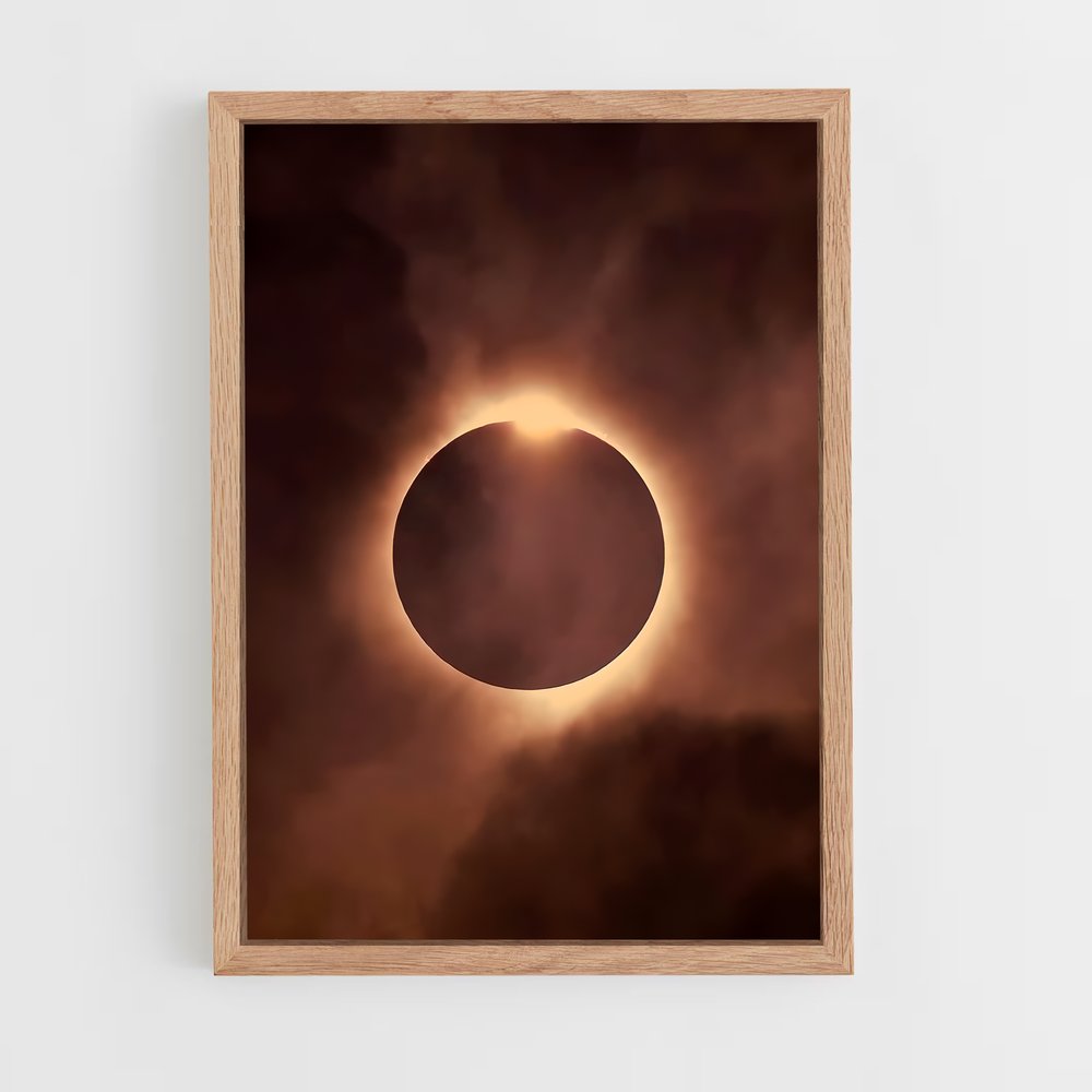 Poster Éclipse Totale – affiche Univers (vue 4)